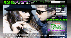 Desktop Screenshot of 420singlesonline.com